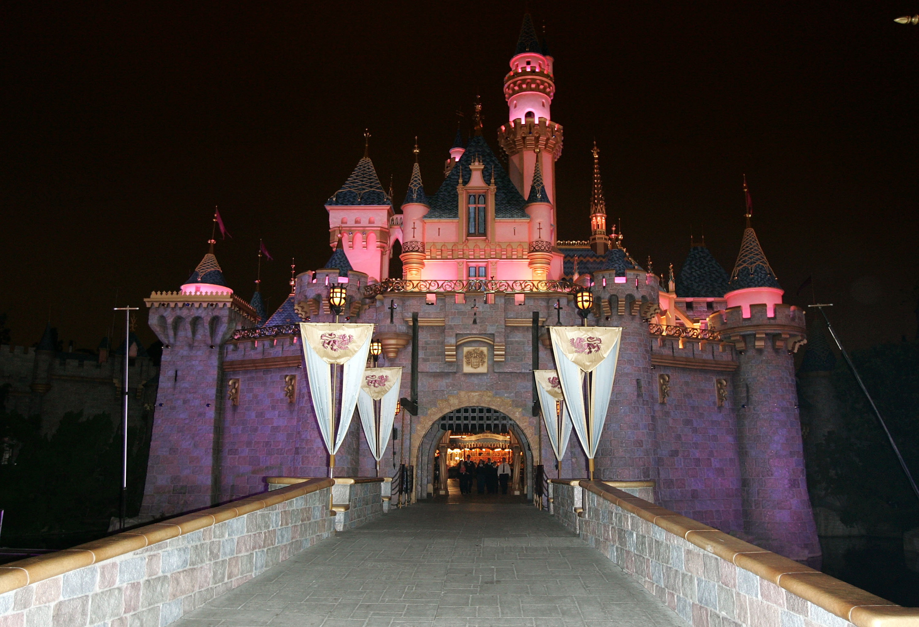 ANAHEIM, CA - MAY 04:  Sleeping Beauty's Castle is seen prior to the opening day at King Arthur Car...