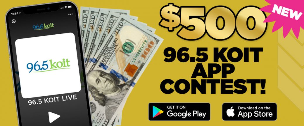 96.5 KOIT $500 App Contest - Fall 2021